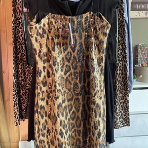 cheetah print dress